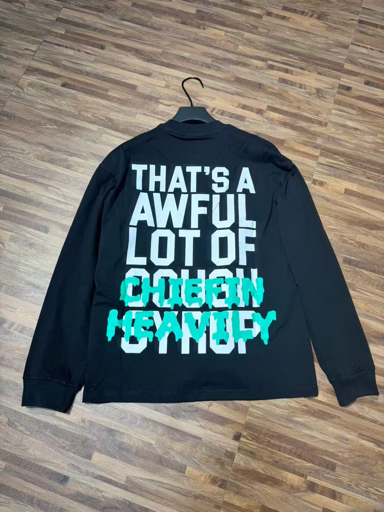 C # / Black THAT'S A AWFUL LOT OF COUGH SYRUP In Stock （ T Series） Same Style. （fabric): 100% Sizes（size）：S-M L X L （colour）： / Black 👉